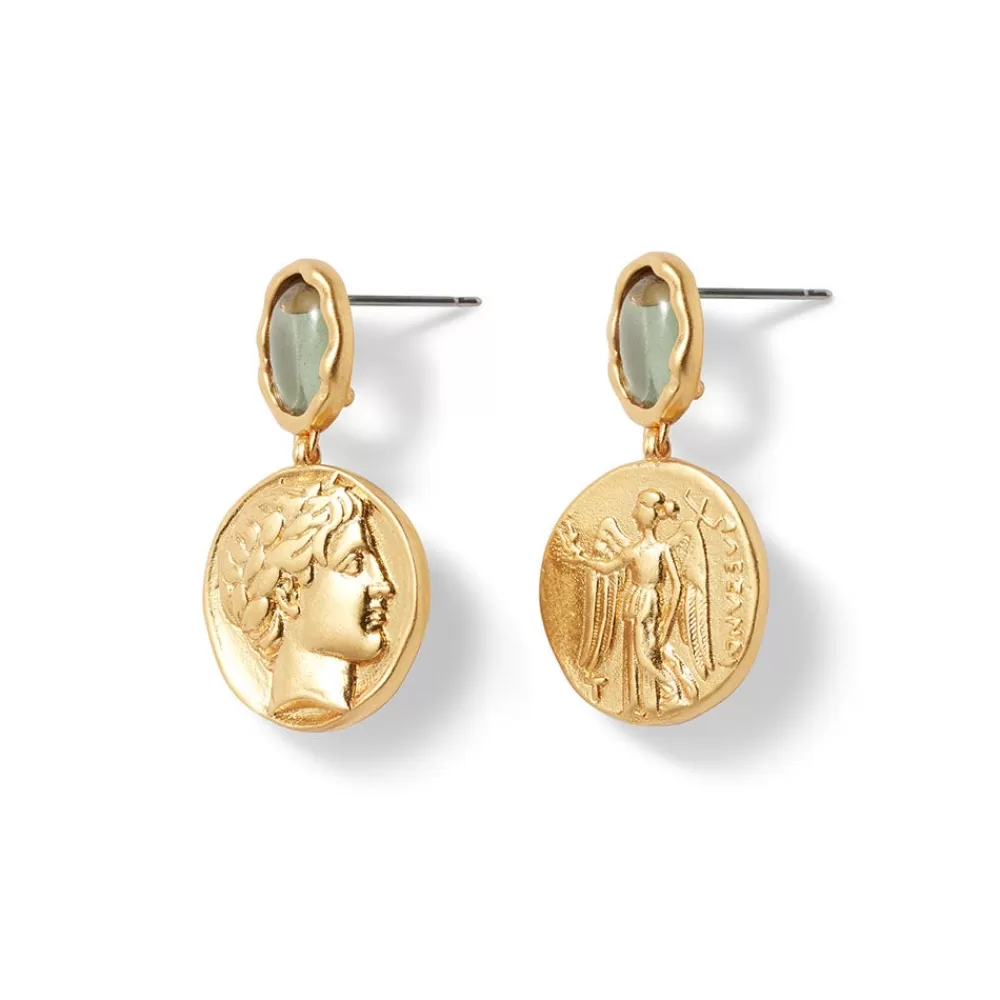 Clearance Mediterranean Coin Drop Earrings Earrings