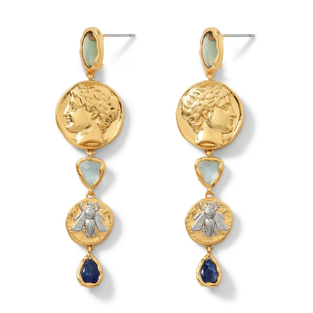 Flash Sale Mediterranean Coin Statement Earrings Earrings