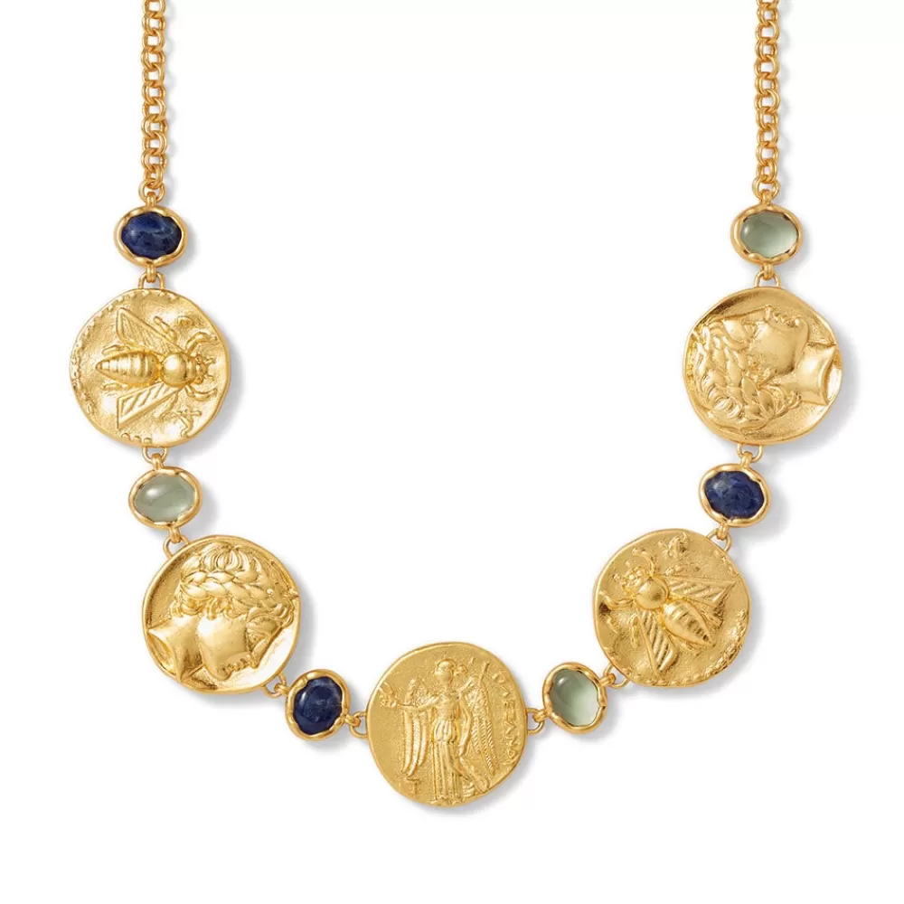 Discount Mediterranean Coin Statement Necklace Necklaces