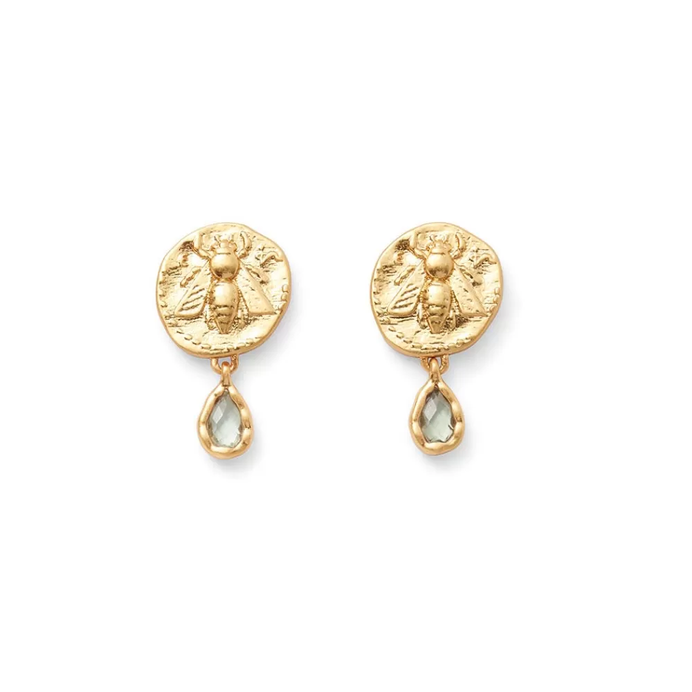 Online Mediterranean Coin Stud Earrings Earrings