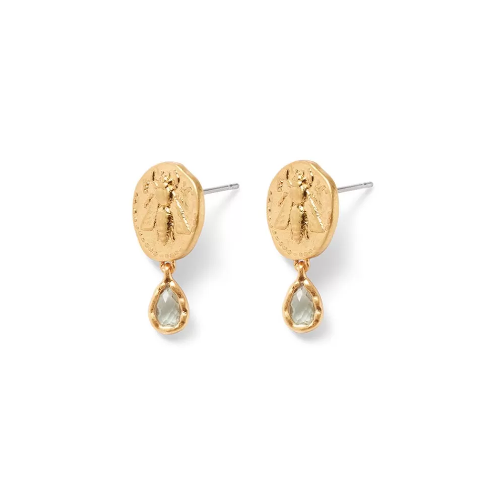 Online Mediterranean Coin Stud Earrings Earrings