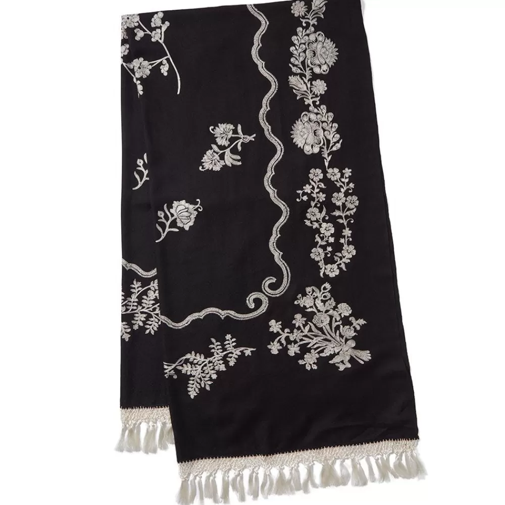 Outlet Met Florals Embroidered 50Th Anniversary Shawl Scarves & Wraps