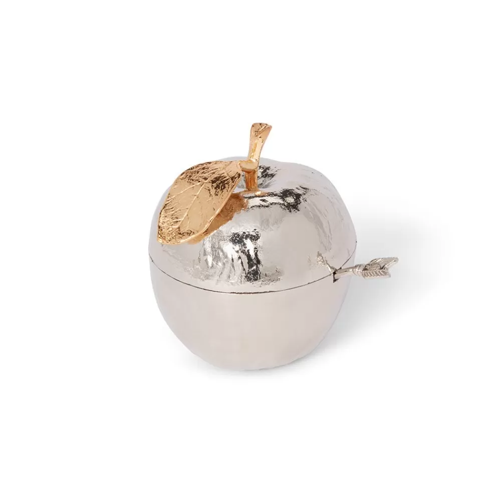 Cheap Michael Aram Apple Judaica Honey Pot Decorative Accents