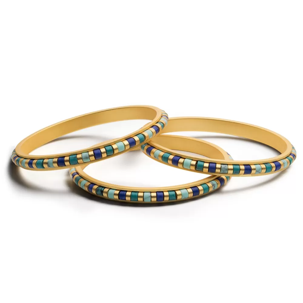 Shop Middle Kingdom Cylindrical Bead Bangles Bracelets