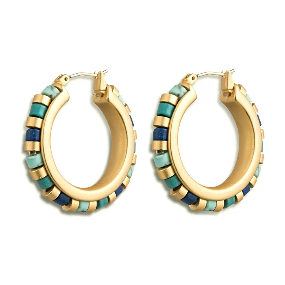 Online Middle Kingdom Cylindrical Bead Earrings Earrings