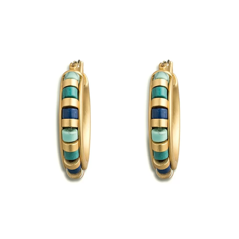 Online Middle Kingdom Cylindrical Bead Earrings Earrings