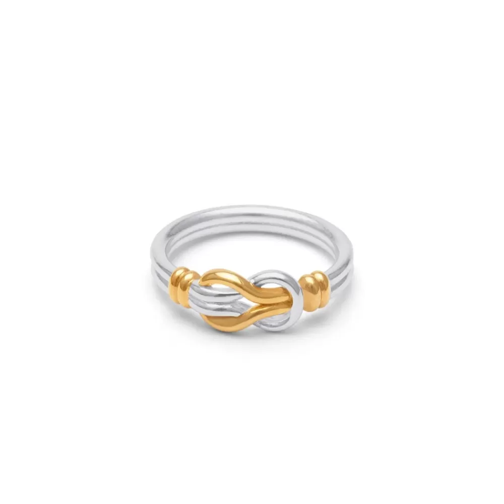 Flash Sale Middle Kingdom Knot Two-Tone Ring Rings