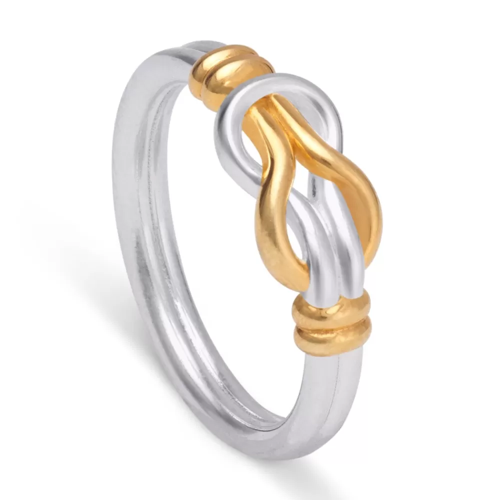 Flash Sale Middle Kingdom Knot Two-Tone Ring Rings