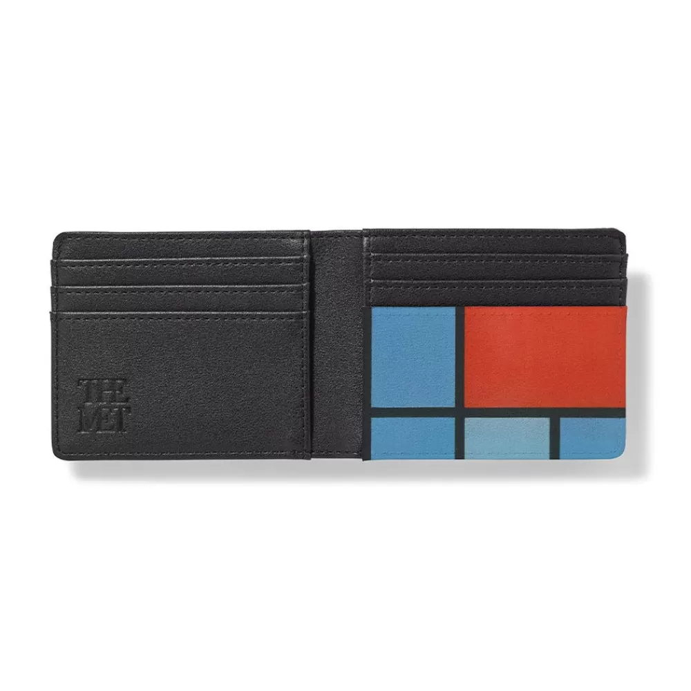 Cheap Mondrian Composition Bifold Wallet Small Accessories