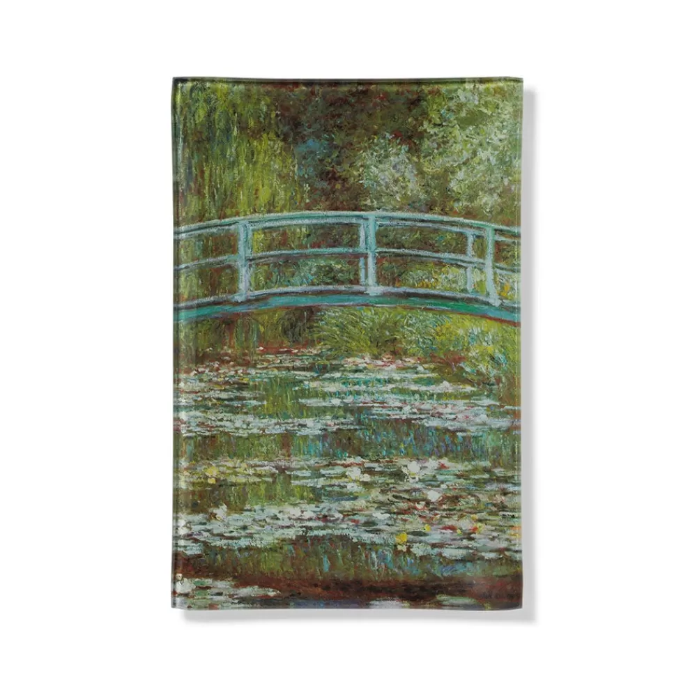 Flash Sale Monet Bridge And Water Lilies Glass Tray Decorative Accents