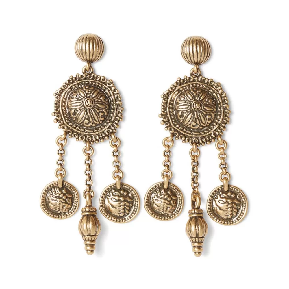 Discount Ottoman Coin Chandelier Earrings Earrings