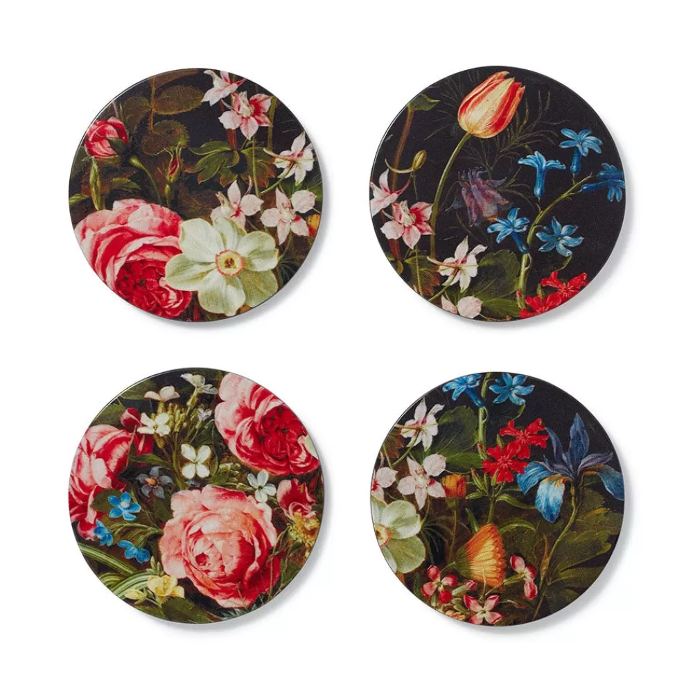 Cheap Peeters Bouquet Of Flowers Lacquer Coasters Tableware