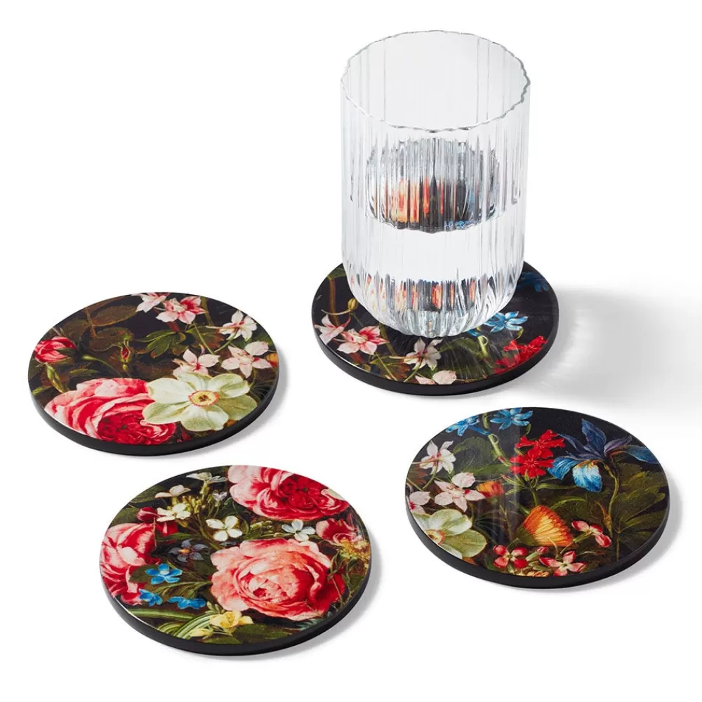 Cheap Peeters Bouquet Of Flowers Lacquer Coasters Tableware