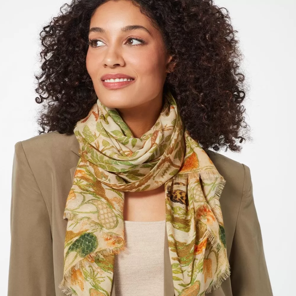 Clearance Portuguese Garden Oblong Scarf Scarves & Wraps