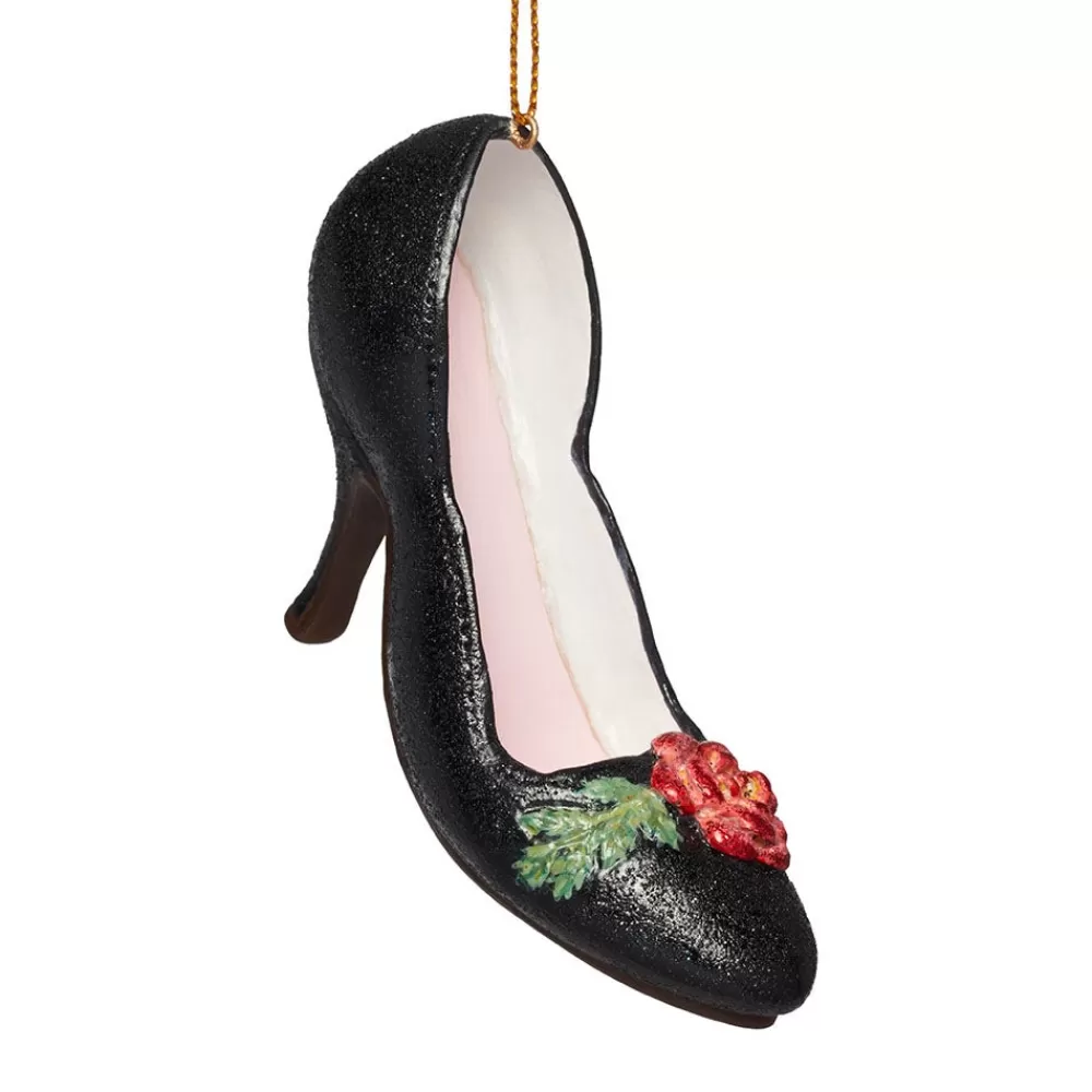 New Red Bloom Pump Shoe Ornament Ornaments