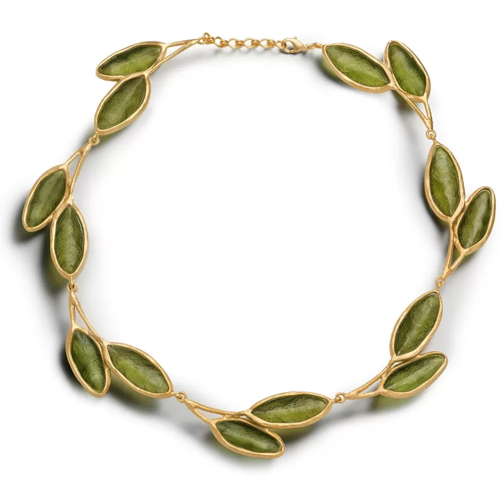 Outlet Sage Leaf Choker Necklaces