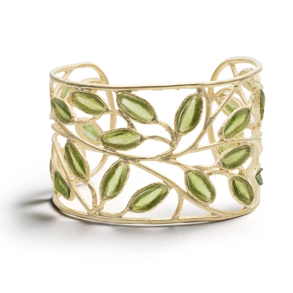 Online Sage Leaf Cuff Bracelets