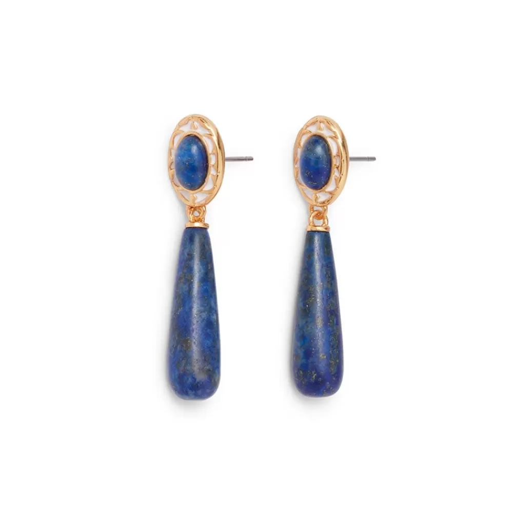 Cheap Spanish Baldric Lapis Elongated Drop Earrings Earrings