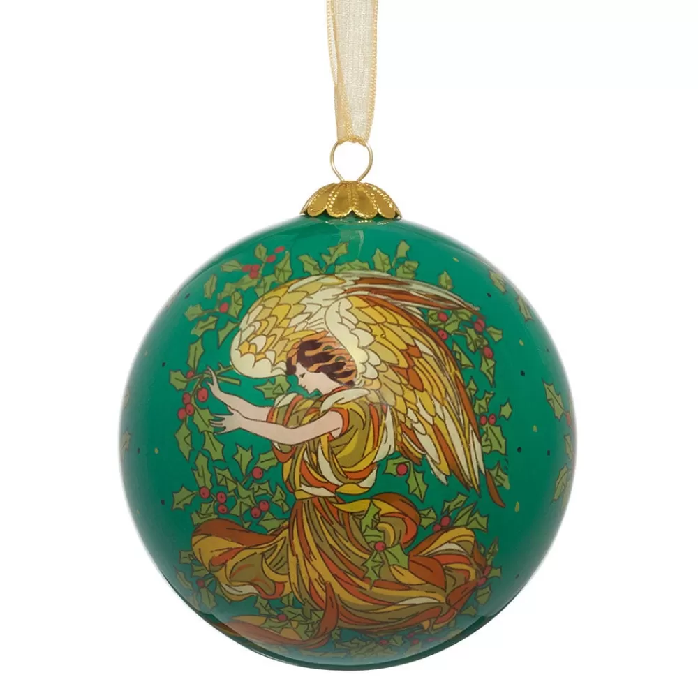 Fashion Tait-Henson Angel Of The Evergreens Hand-Painted Glass Ornament Ornaments