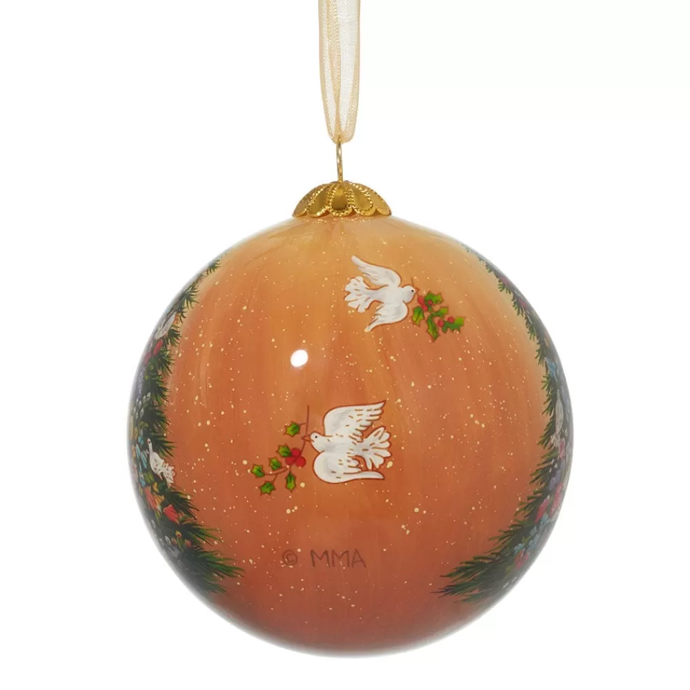 Sale Tait-Henson Bower Of Beauty Hand-Painted Glass Ornament Ornaments