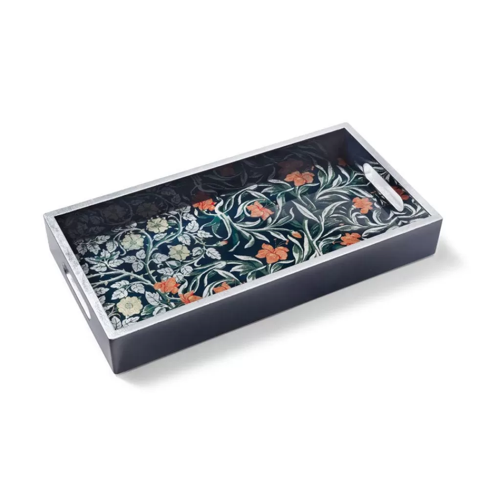 Hot Tapestry Garden Lacquer Tray Decorative Accents