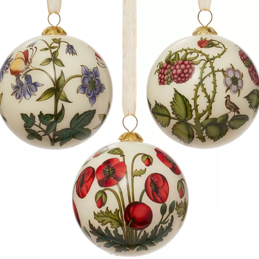 Sale The Met Cloisters Garden Hand-Painted Glass Ornament Set Ornaments