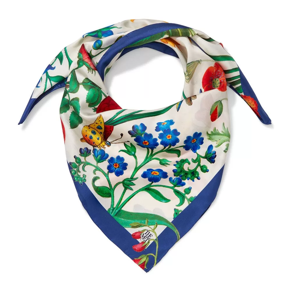 Discount The Met Cloisters Garden Square Silk Scarf Scarves & Wraps