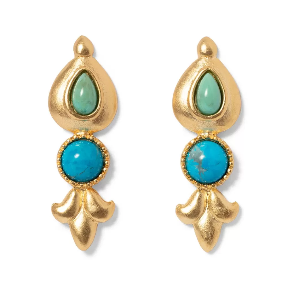 Best Sale Tibetan Turquoise Drop Earrings Earrings