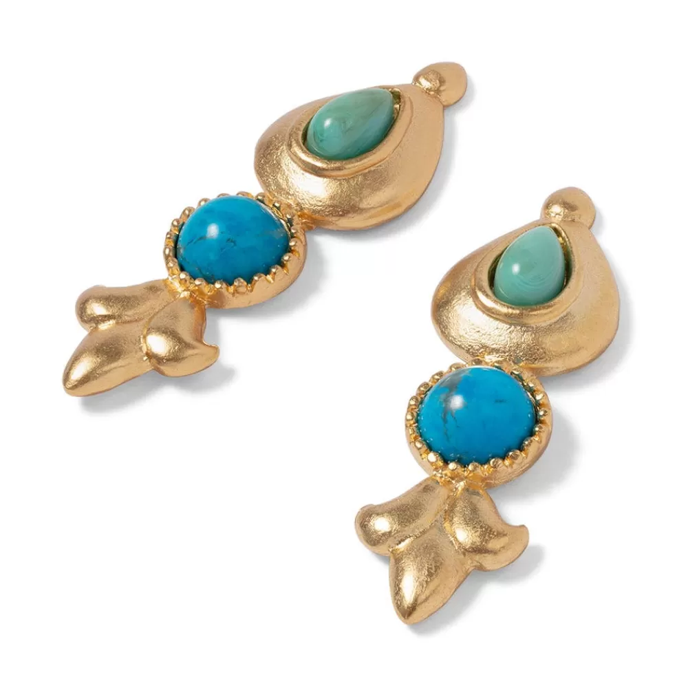 Best Sale Tibetan Turquoise Drop Earrings Earrings