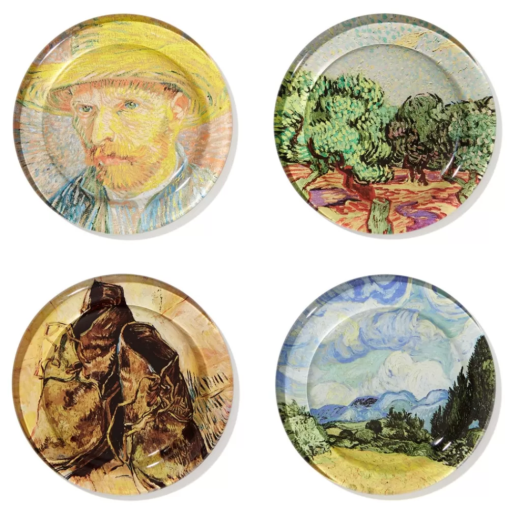 Sale Van Gogh Glass Coasters Tableware