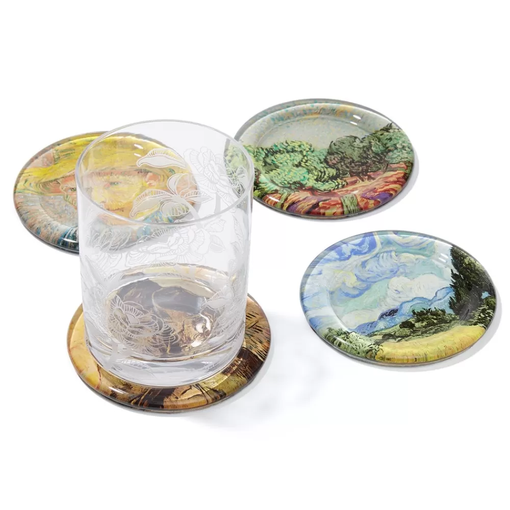 Sale Van Gogh Glass Coasters Tableware