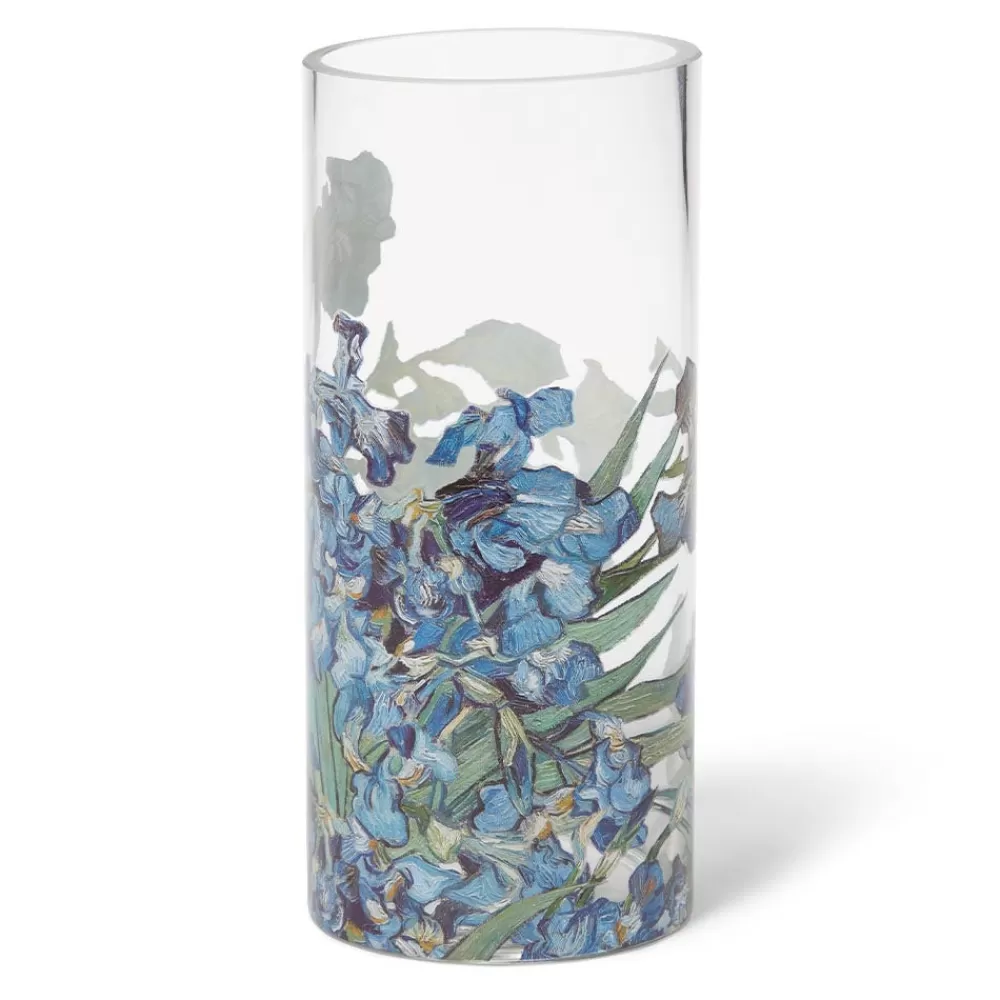 Cheap Van Gogh Irises Glass Vase Decorative Accents