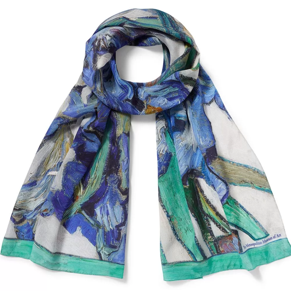 Best Van Gogh Irises Oblong Silk Scarf Scarves & Wraps