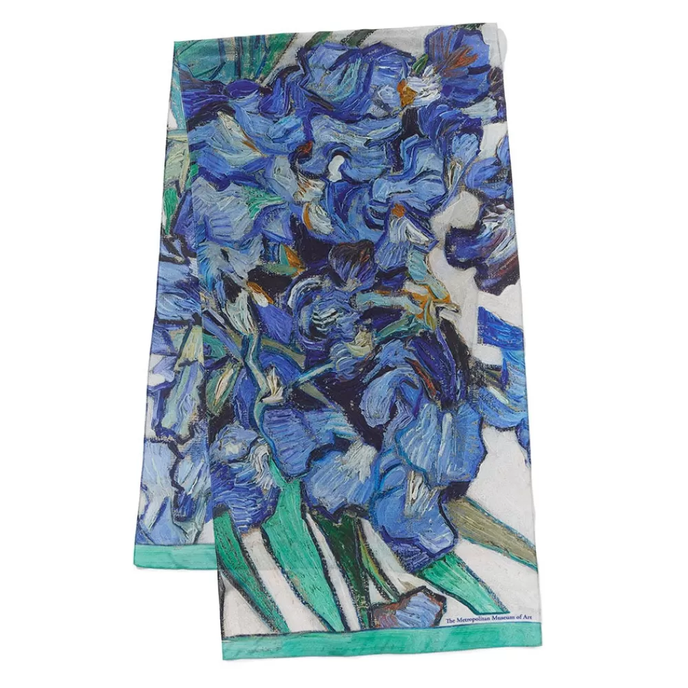 Best Van Gogh Irises Oblong Silk Scarf Scarves & Wraps