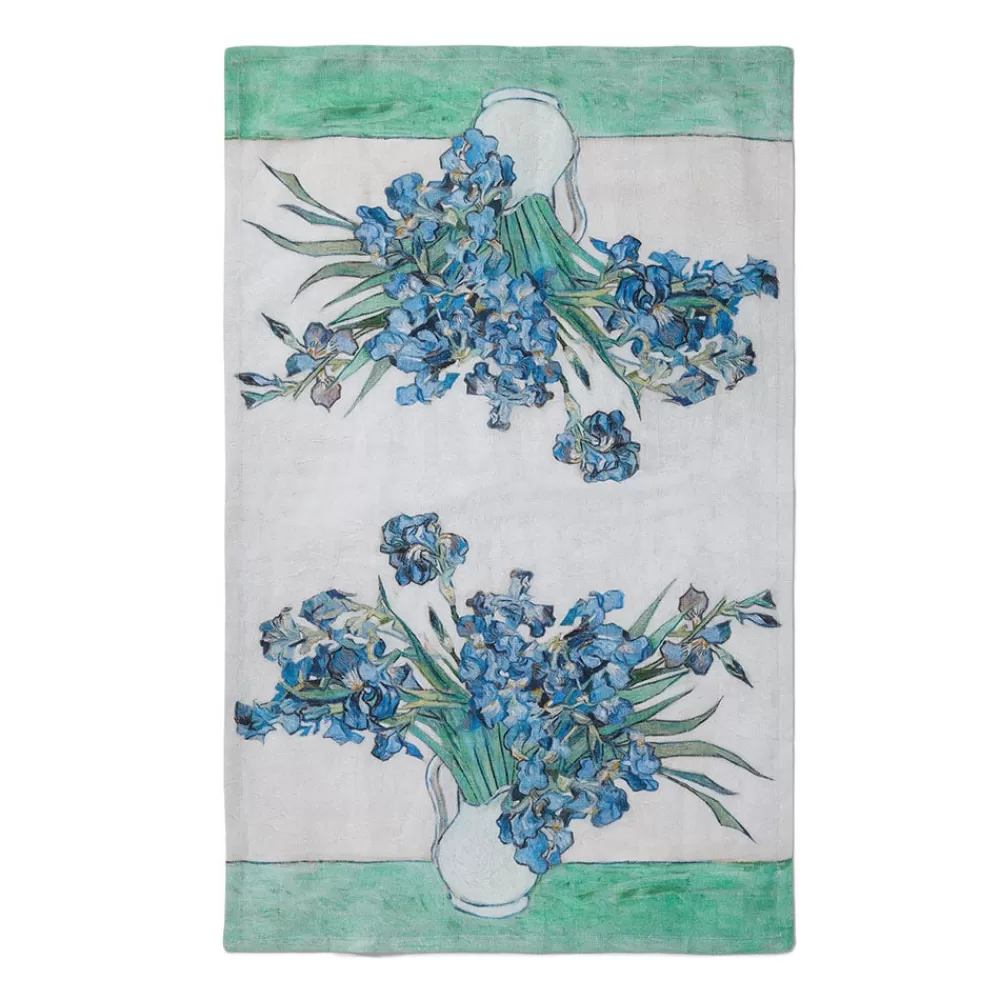 Flash Sale Van Gogh Irises Tea Towel Decorative Accents