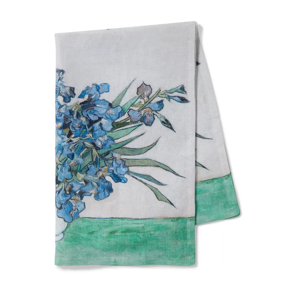 Flash Sale Van Gogh Irises Tea Towel Decorative Accents