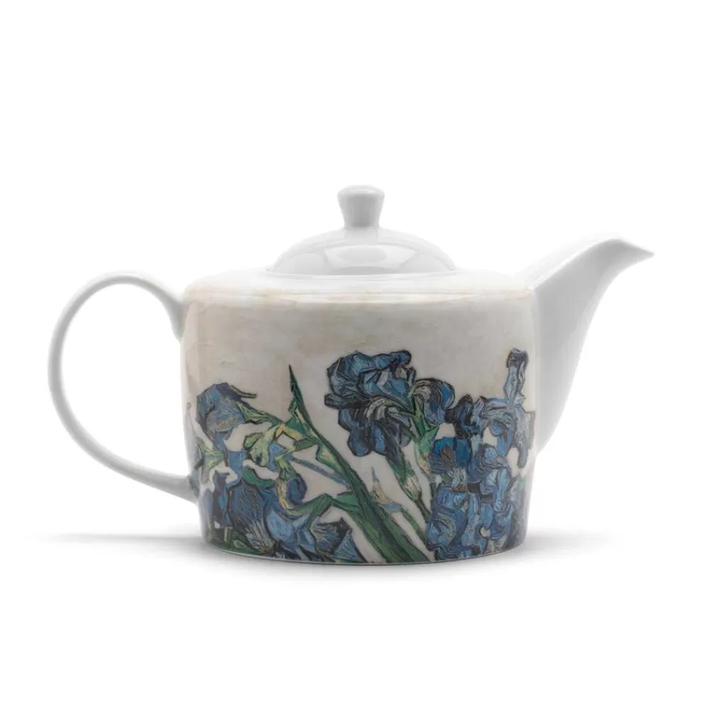 Fashion Van Gogh Irises Teapot Tableware