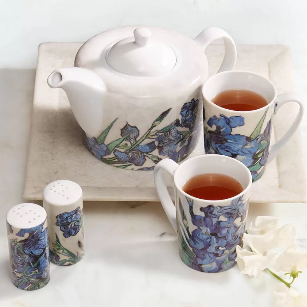 Fashion Van Gogh Irises Teapot Tableware