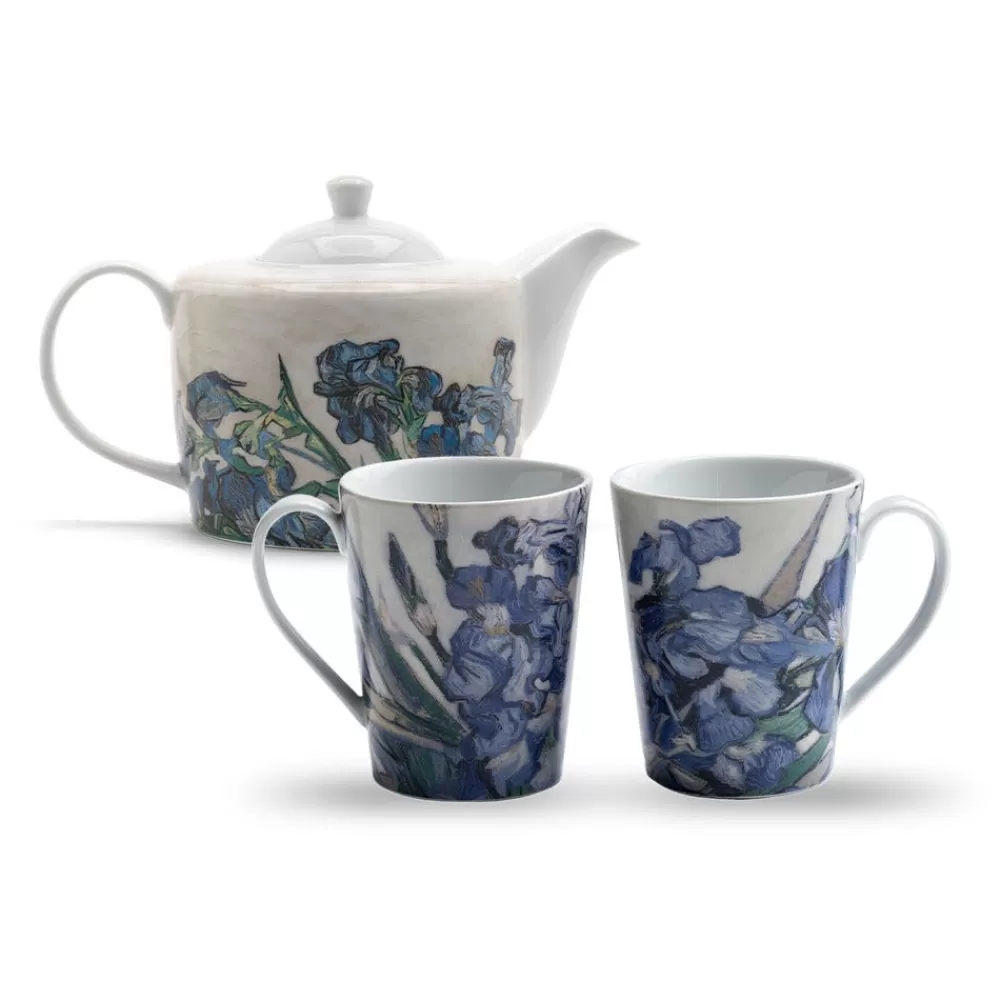 Hot Van Gogh Irises Teapot And Mug Set Tableware