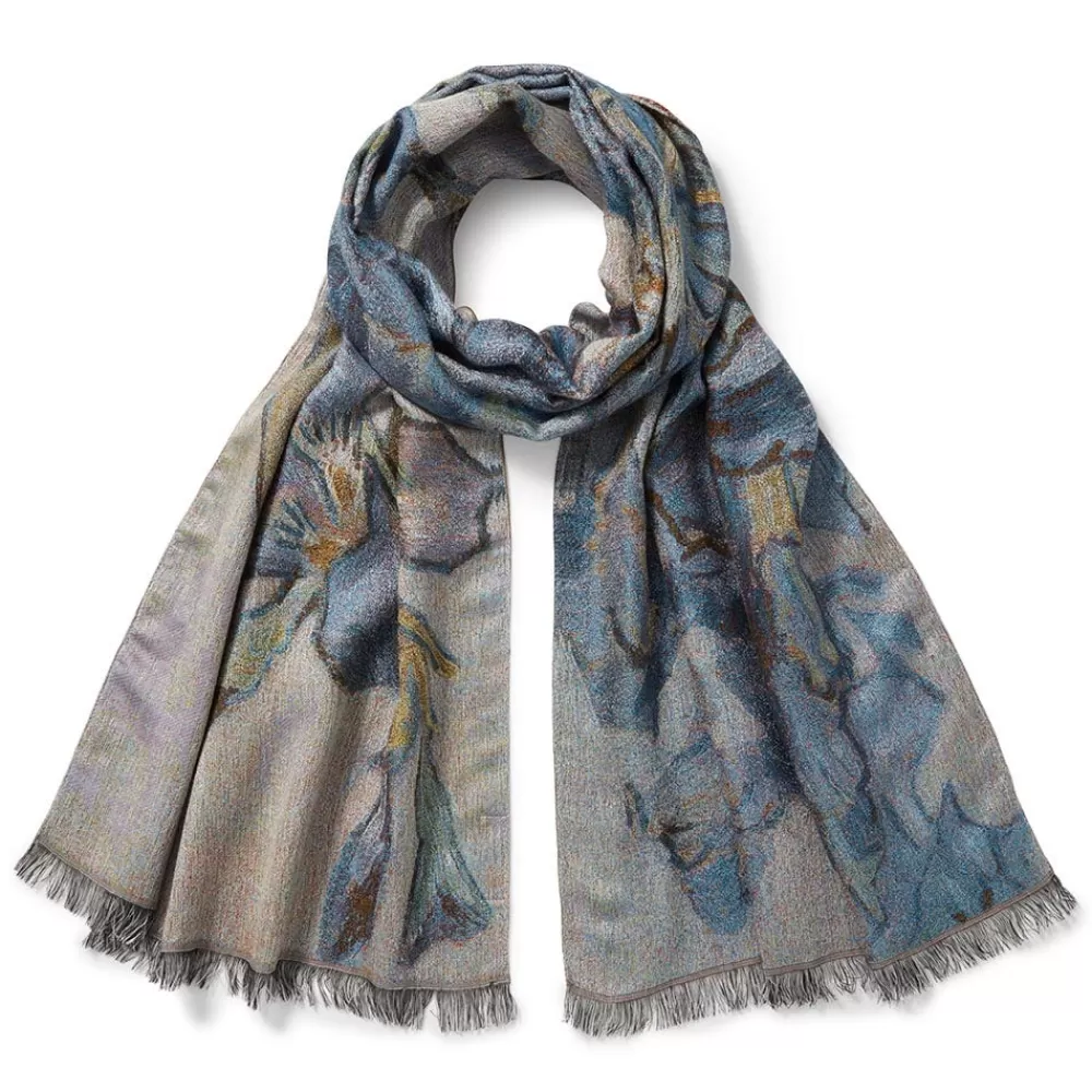 Best Van Gogh Irises Wool-Blend Shawl Scarves & Wraps