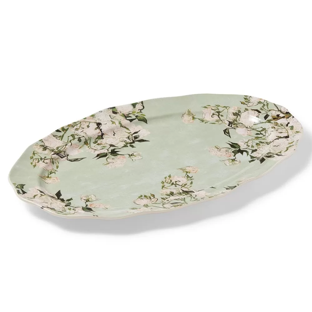 Hot Van Gogh Roses Platter Tableware