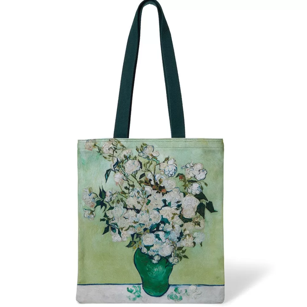 Cheap Van Gogh Roses Tote Bags