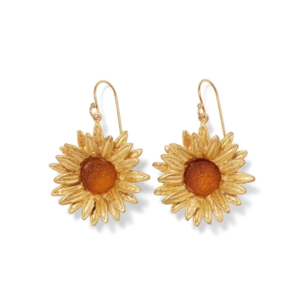 Fashion Van Gogh Sunflower Drop Earrings Earrings