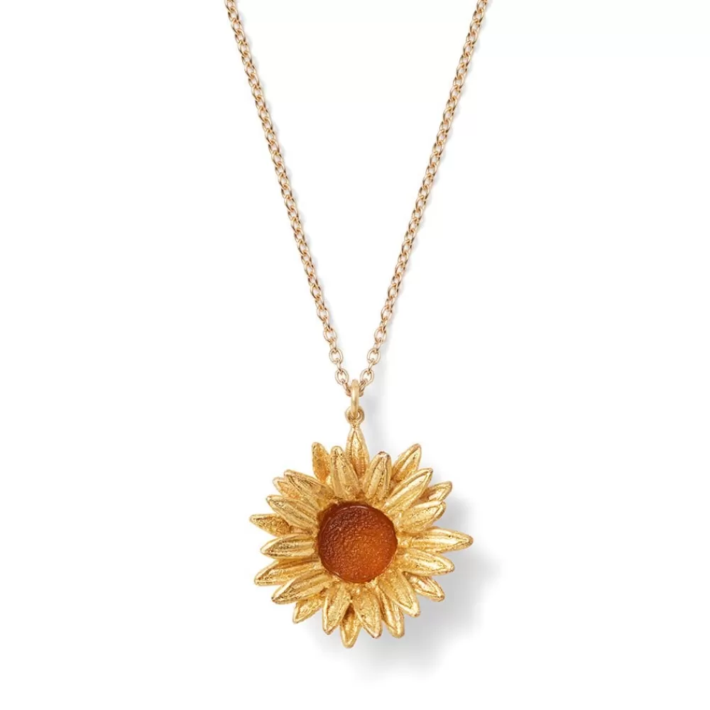 Cheap Van Gogh Sunflower Pendant Necklace Necklaces