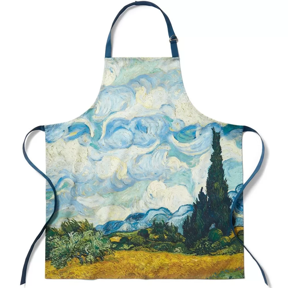 Online Van Gogh Wheat Field With Cypresses Apron Tableware