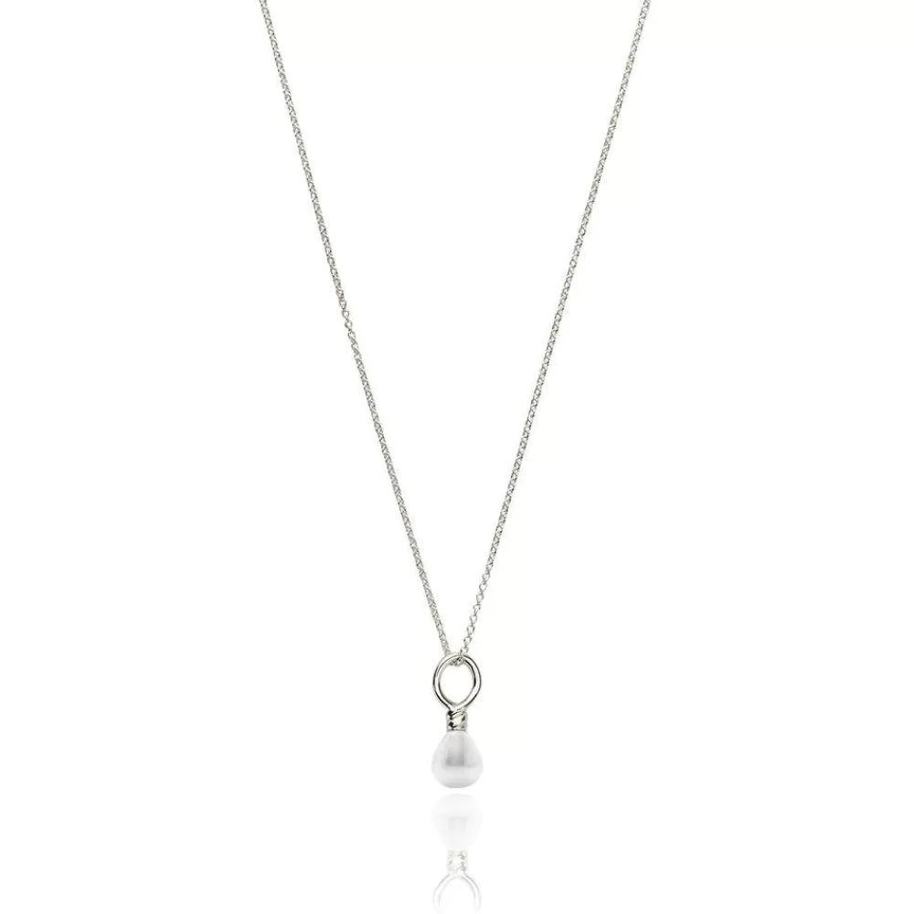 Store Venus Pearl Silver Pendant Necklace, White Necklaces