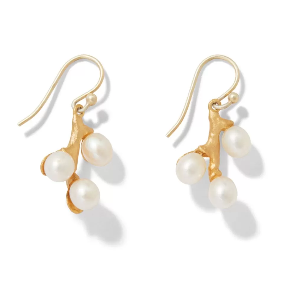 Store Willow Catkins Pearl Drop Earrings Earrings