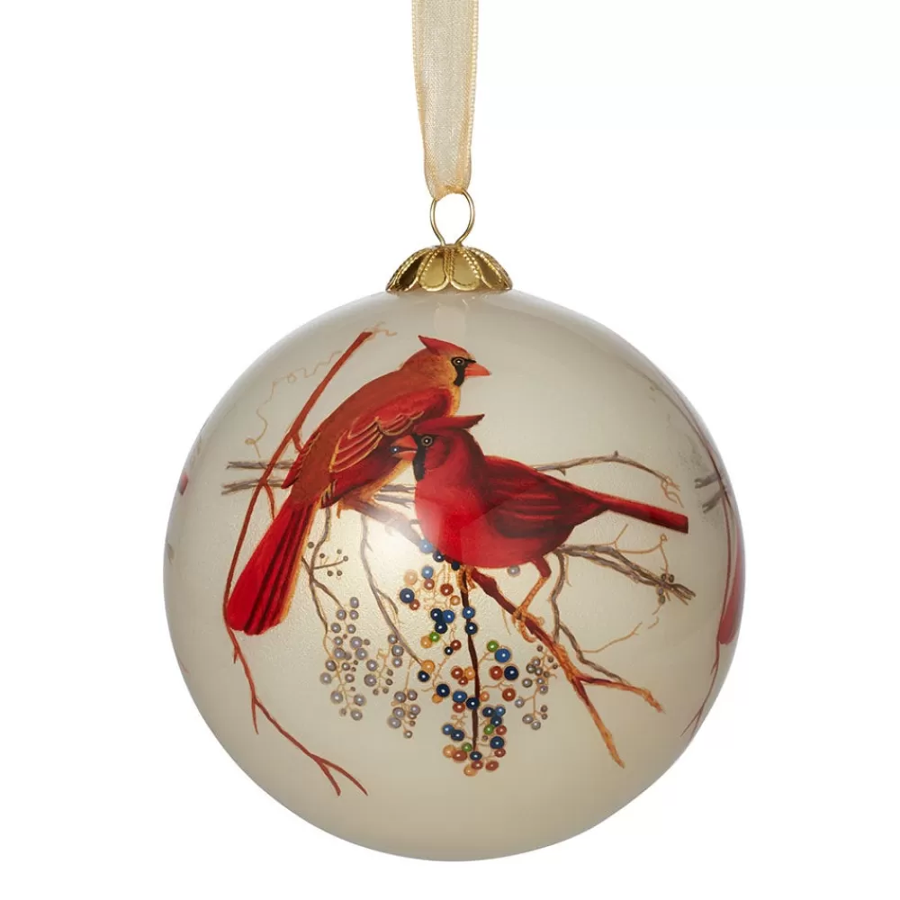 Cheap Winter Birds Hand-Painted Glass Ornament Set Ornaments