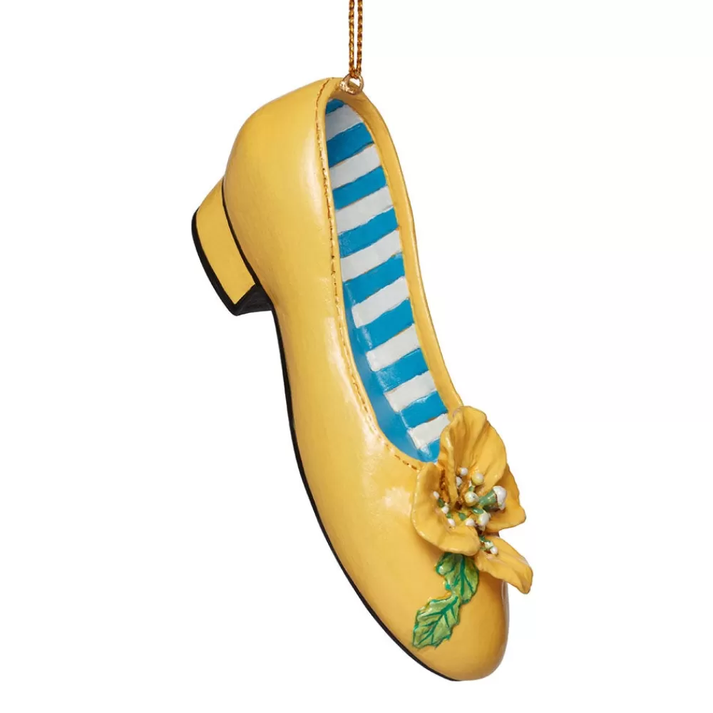 Outlet Yellow Flower Shoe Ornament Ornaments