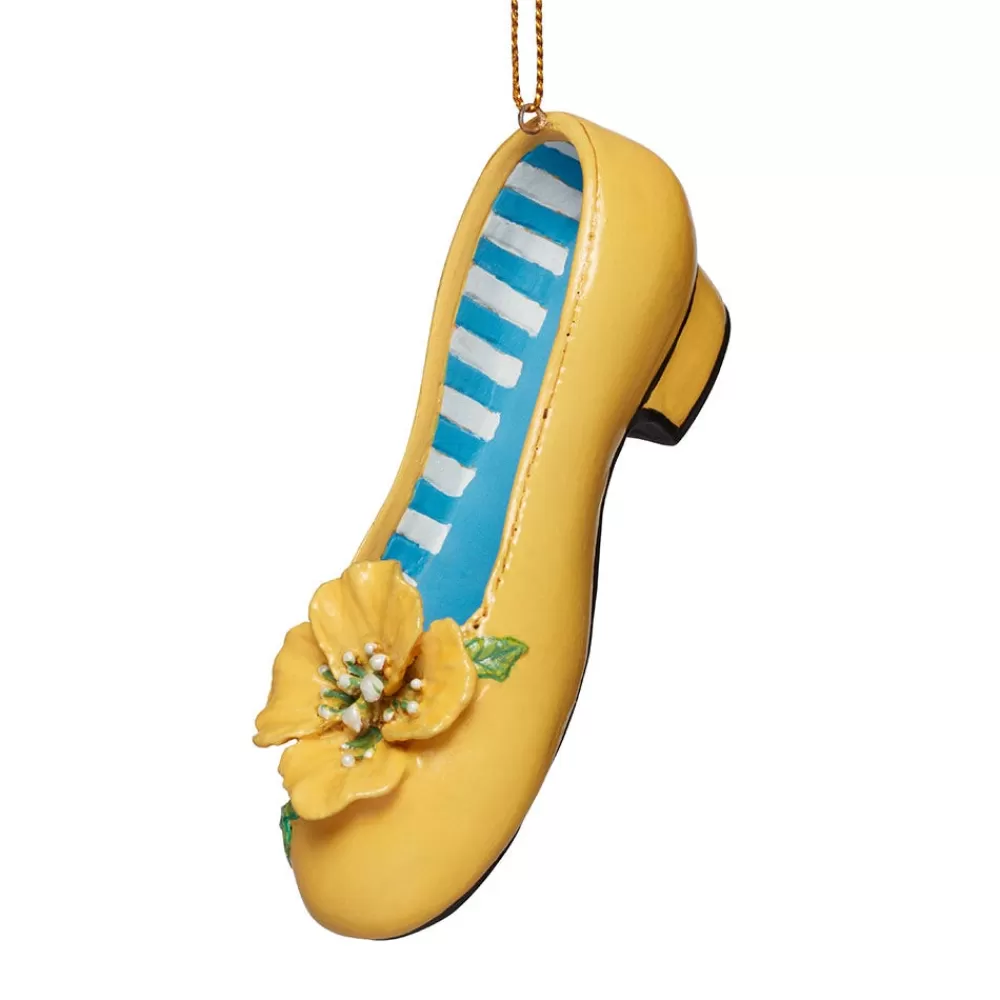 Outlet Yellow Flower Shoe Ornament Ornaments